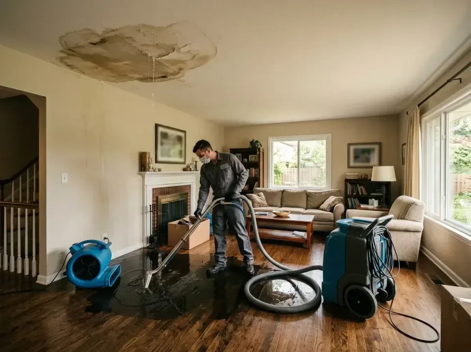 attic-pipe-burst-ceiling-drip-008 — frequently asked questions, Water Damage Restoration & Carpet Care in Bon Air, VA